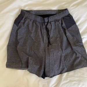 Lululemon Runny Shorts (grey) - Medium 6 inch inseam